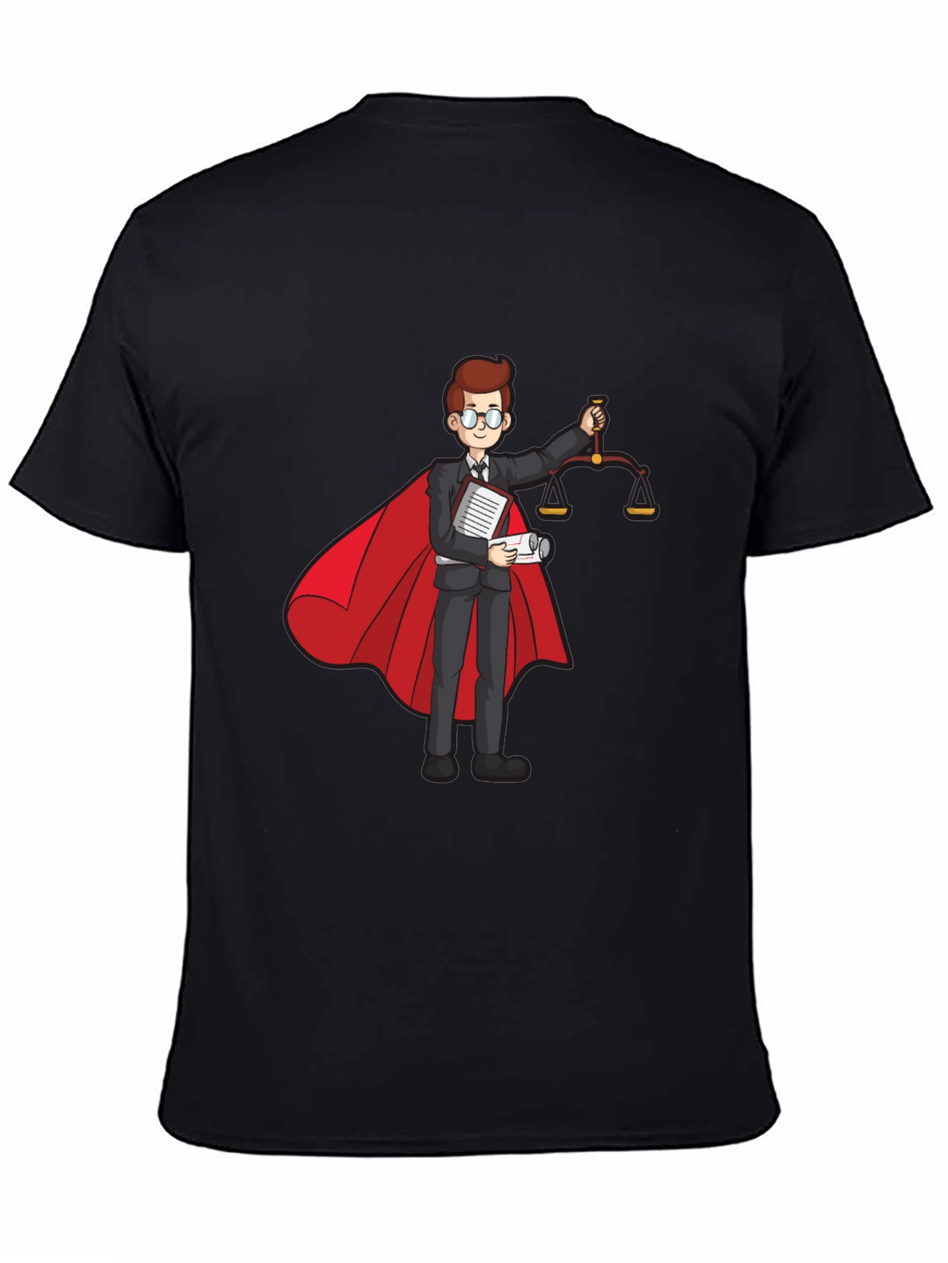 Superhero Lawyer T-Shirt - Scales of Justice
