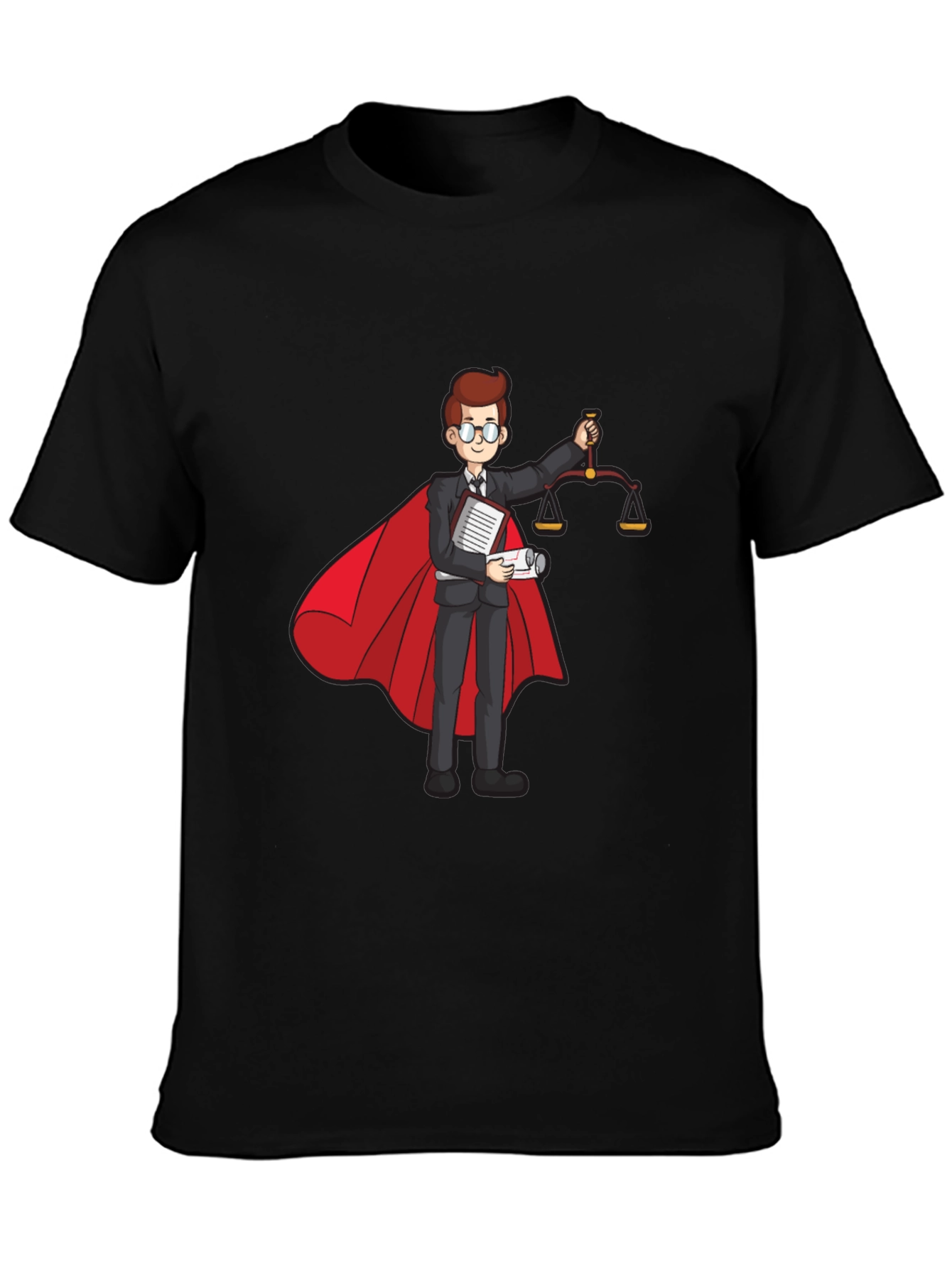 Superhero Lawyer T-Shirt - Scales of Justice