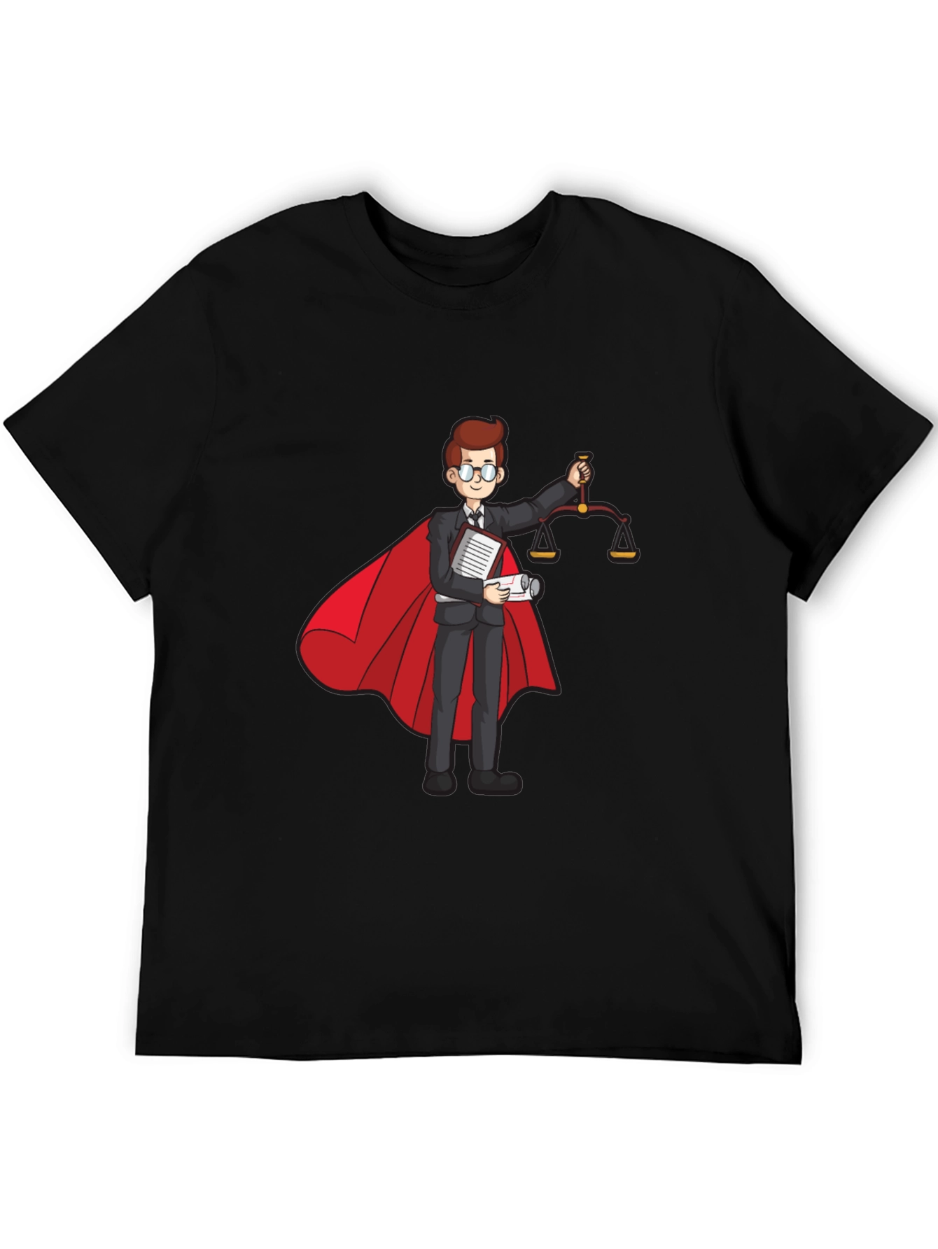 Superhero Lawyer T-Shirt - Scales of Justice
