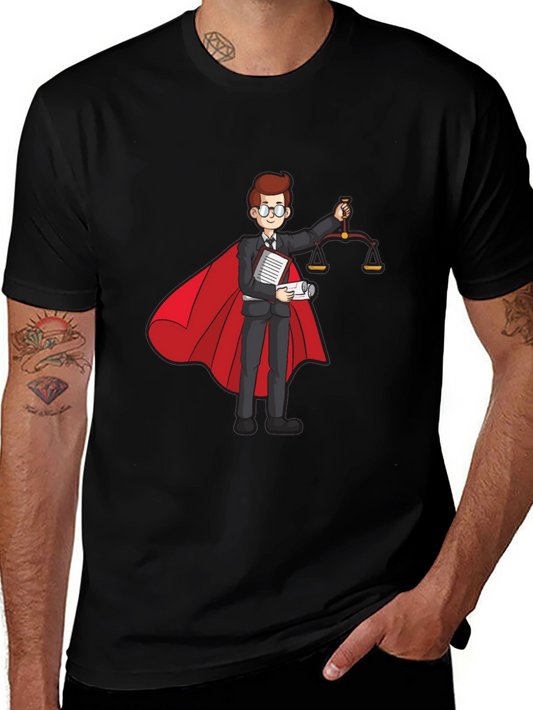 Superhero Lawyer T-Shirt - Scales of Justice