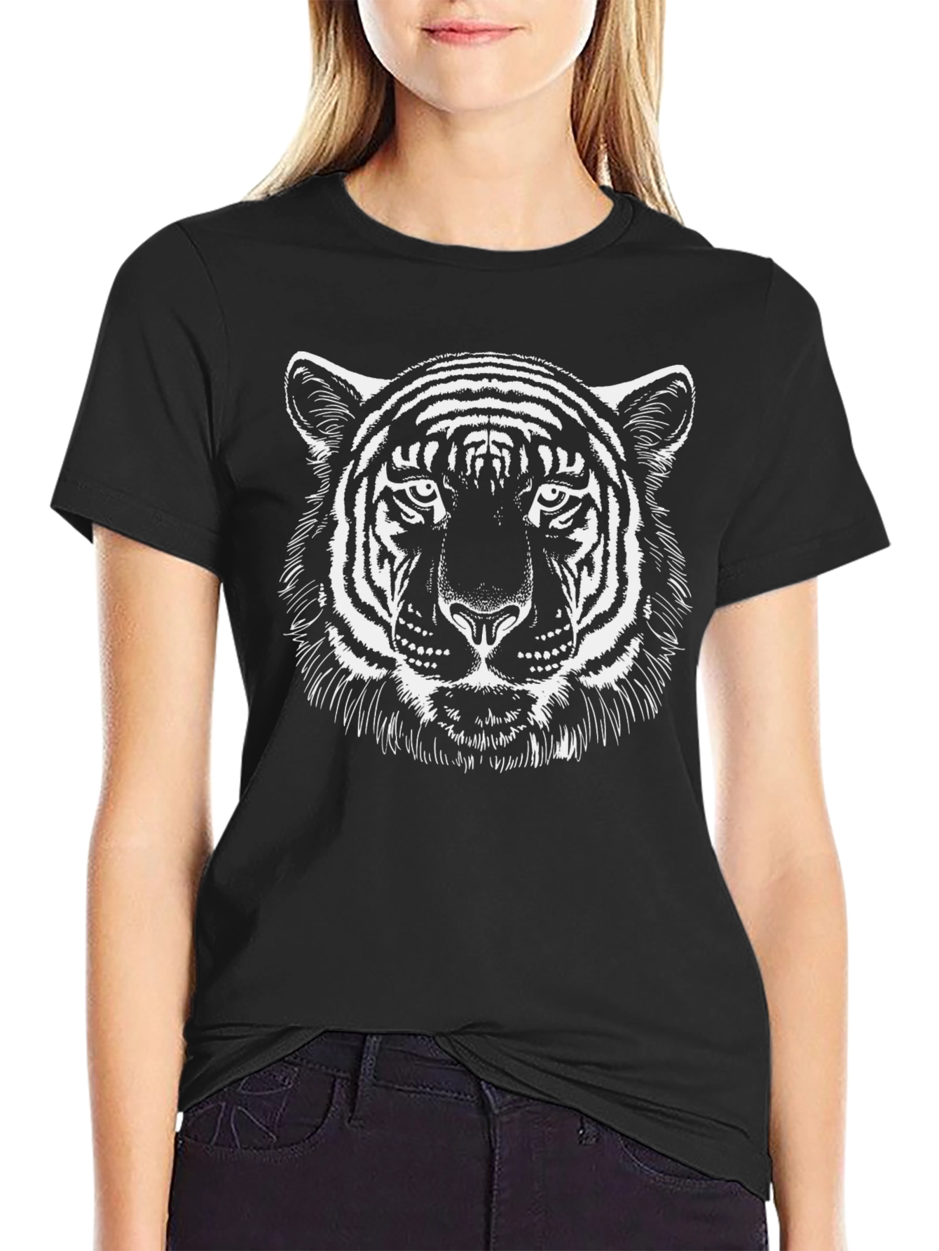Black Tiger Graphic Tee - Fierce Style