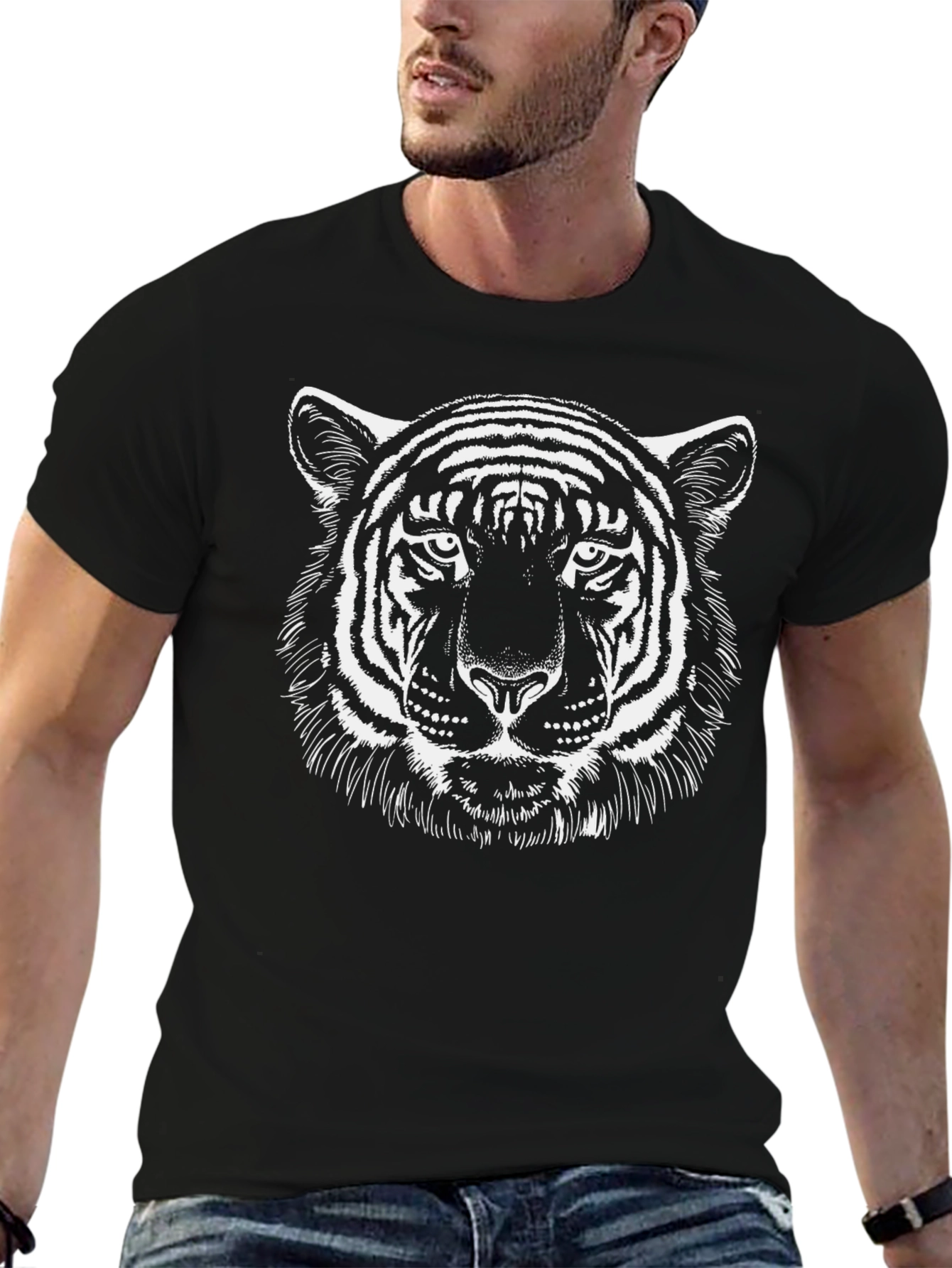 Black Tiger Graphic Tee - Fierce Style
