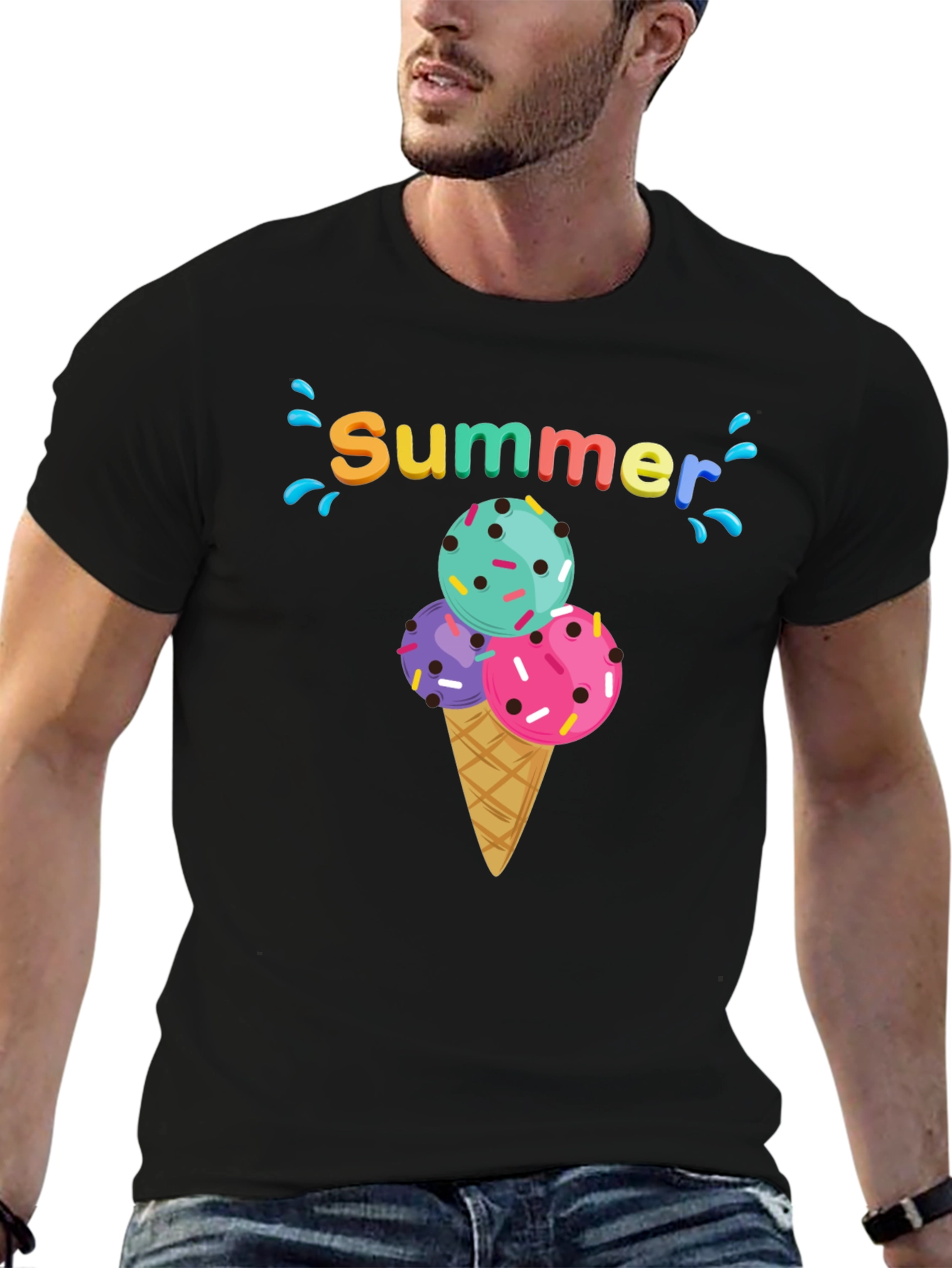 Summer Ice Cream Cone T-Shirt