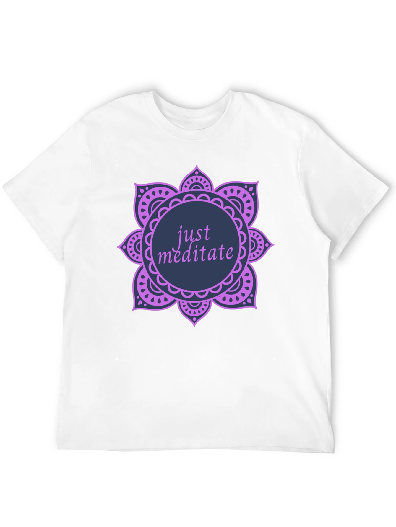 Just Meditate Graphic Tee - Black