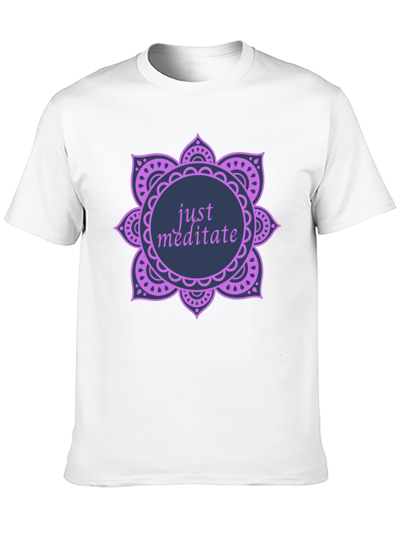 Just Meditate Graphic Tee - Black