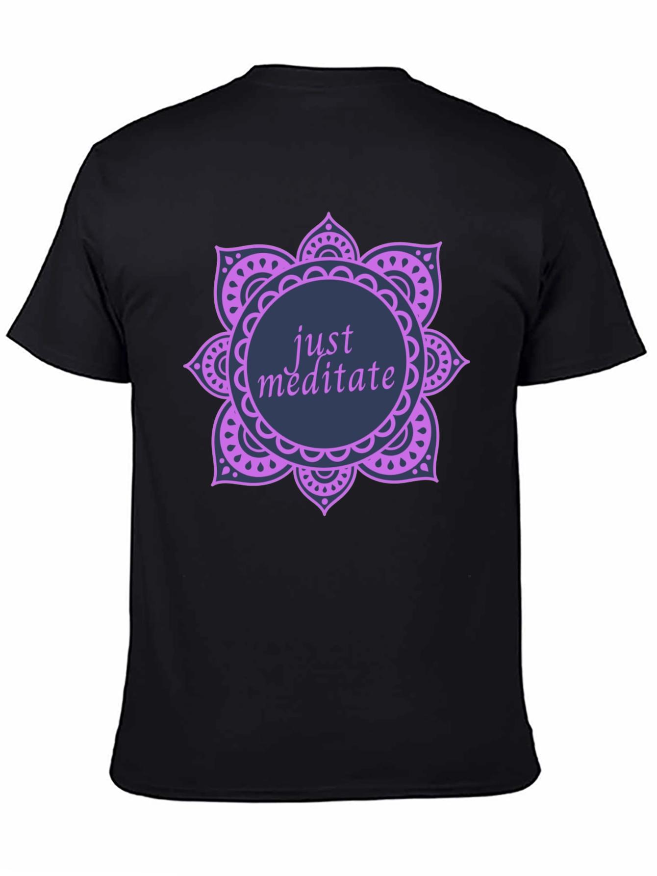 Just Meditate Graphic Tee - Black