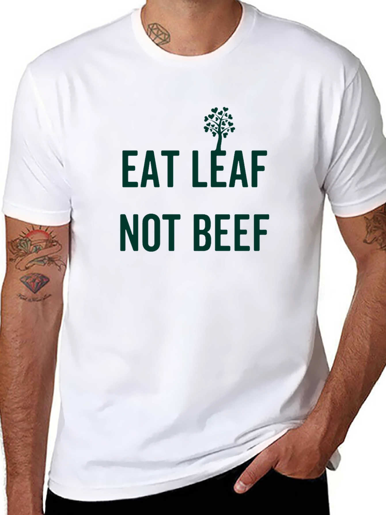 Eat Leaf Not Beef T-Shirt - Vegan Apparel