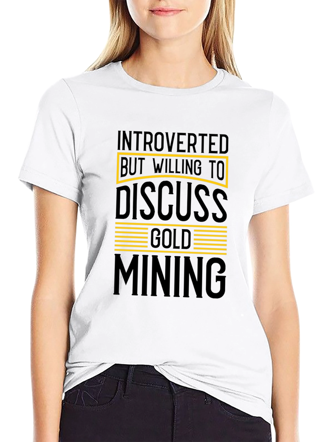 Introverted Gold Mining T-Shirt Funny Gift