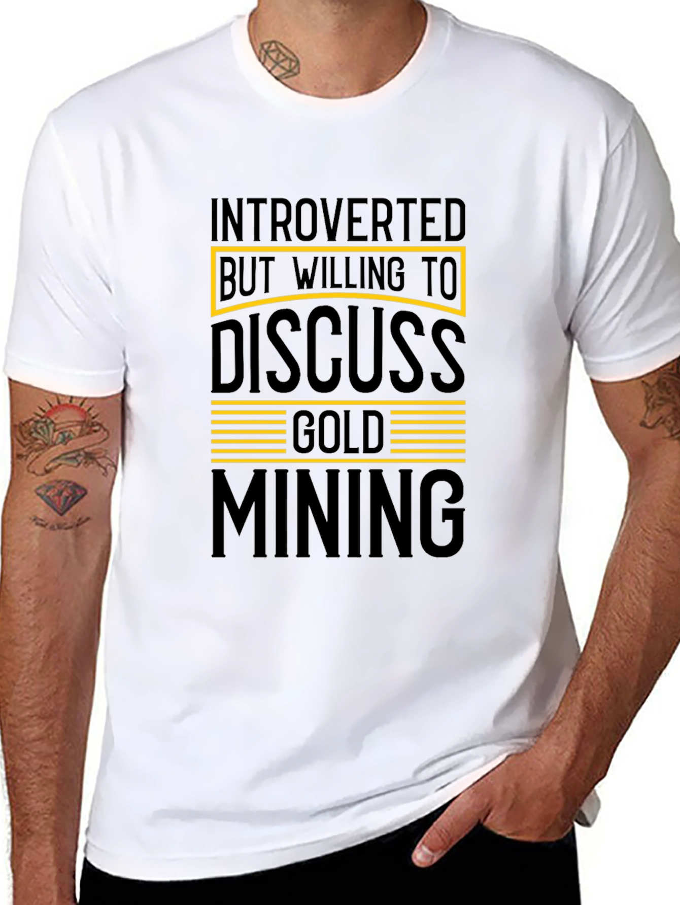 Introverted Gold Mining T-Shirt Funny Gift