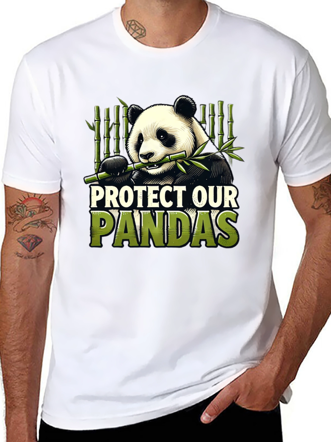 Protect Our Pandas Graphic Tee
