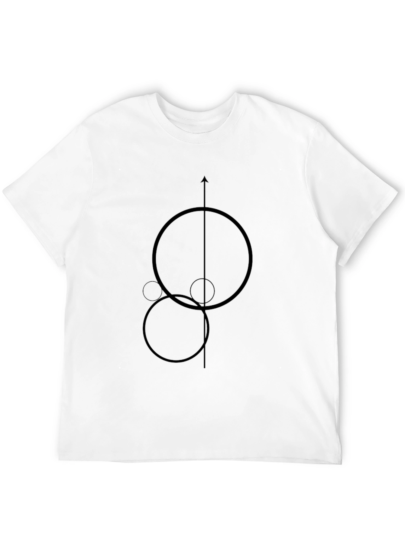 Geometric Black T-Shirt - Minimalist Design