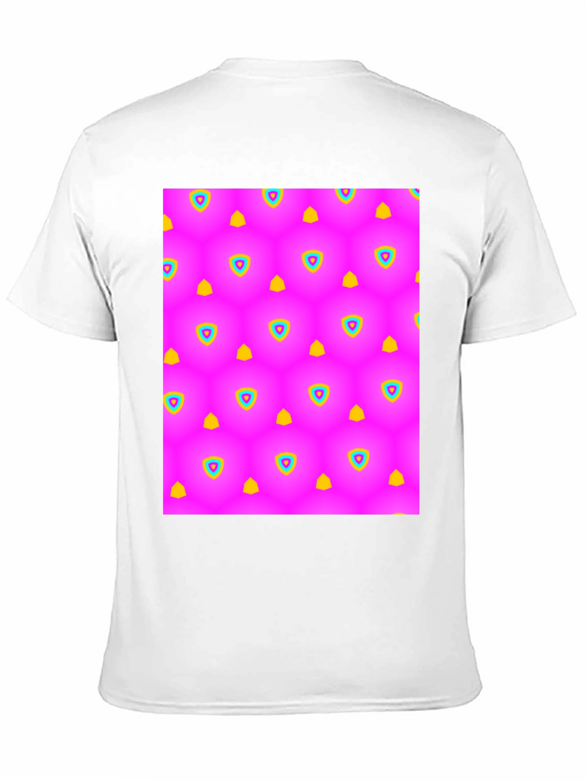Vibrant Pattern Black T-Shirt