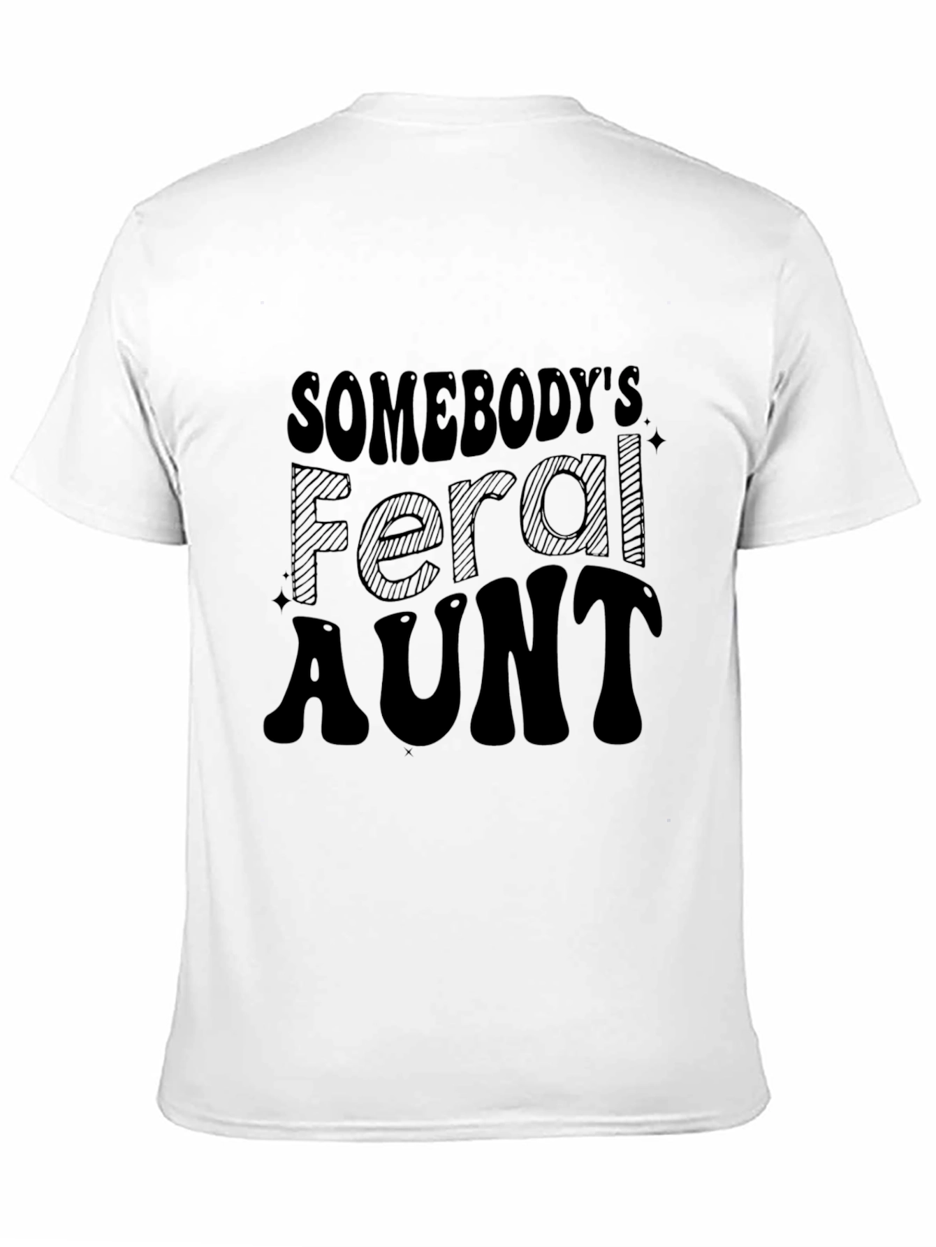 Somebodys Feral Aunt Graphic Tee - Black