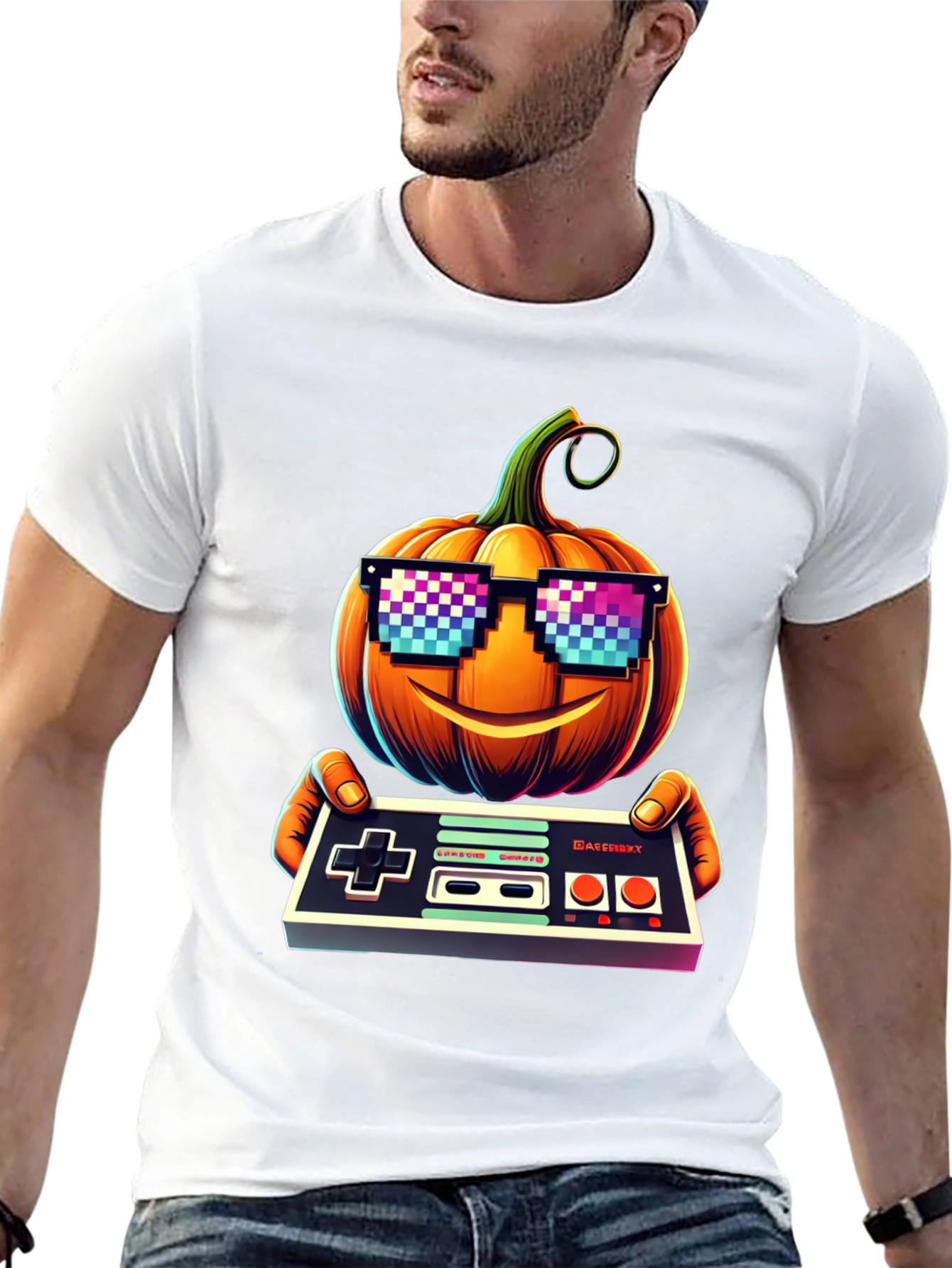 Retro Gamer Pumpkin Tee