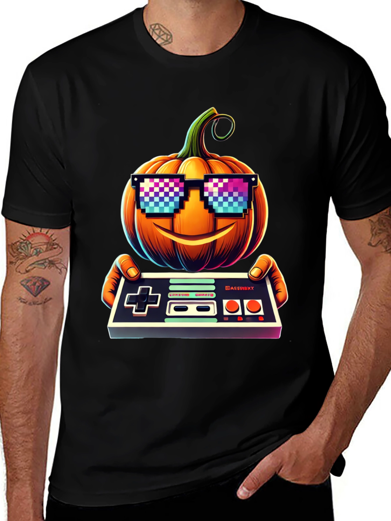 Retro Gamer Pumpkin Tee