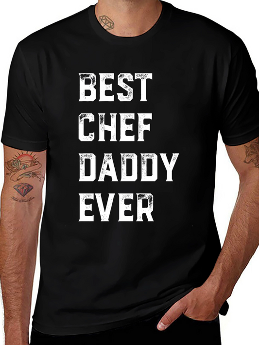 Best Chef Daddy Ever T-Shirt Black