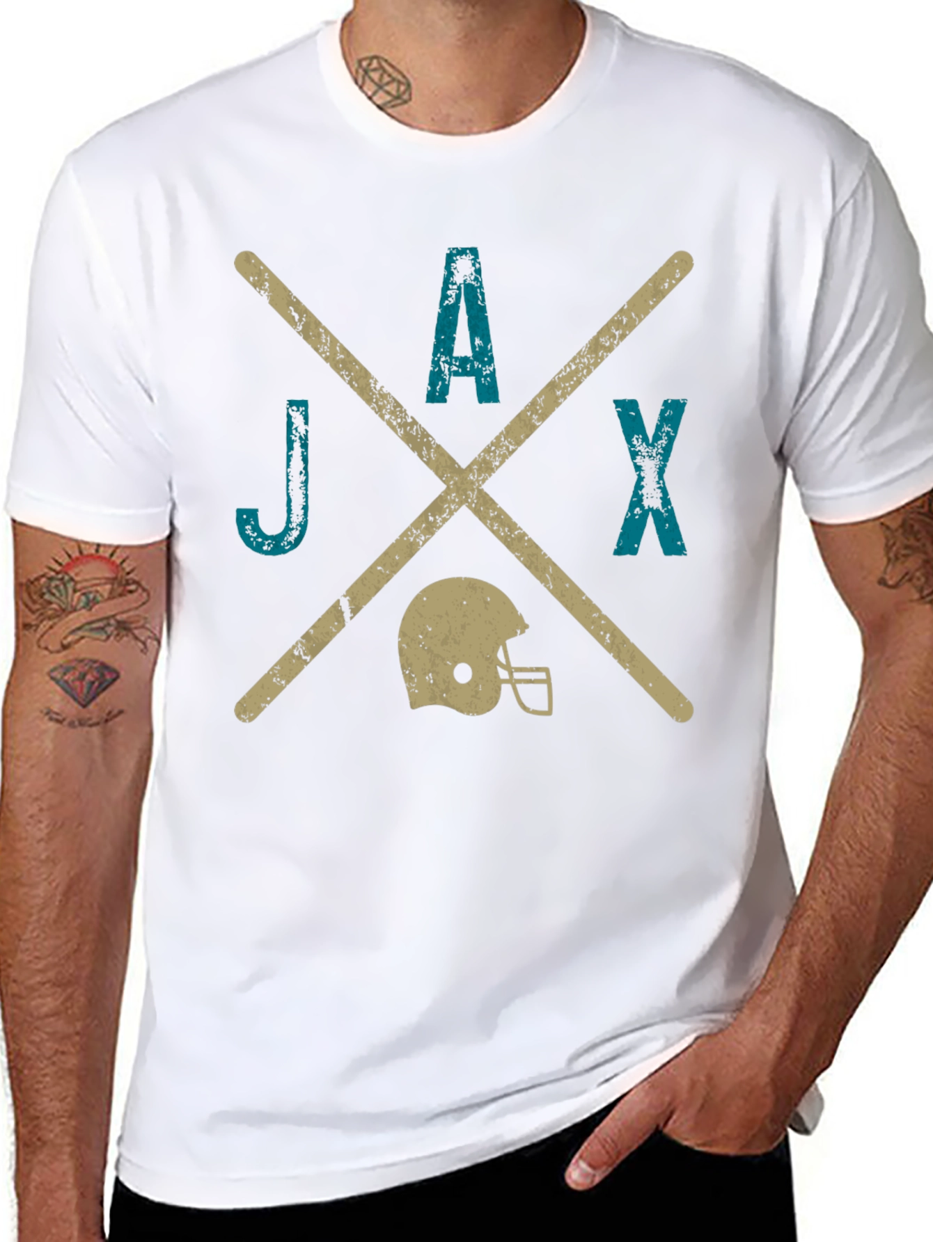 JAX Football Helmet Graphic Tee