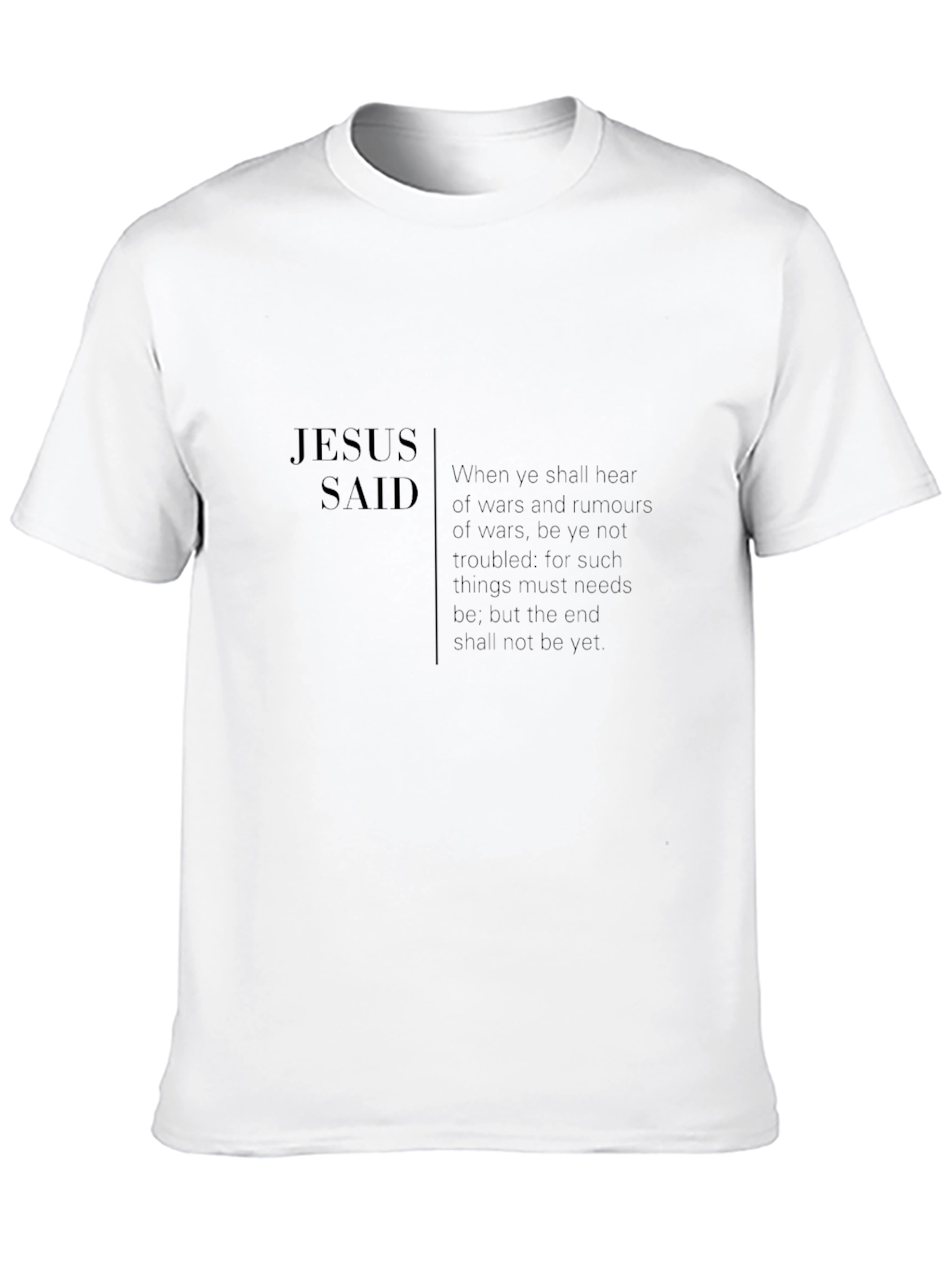 Jesus Said Graphic T-Shirt - Mens Black Tee