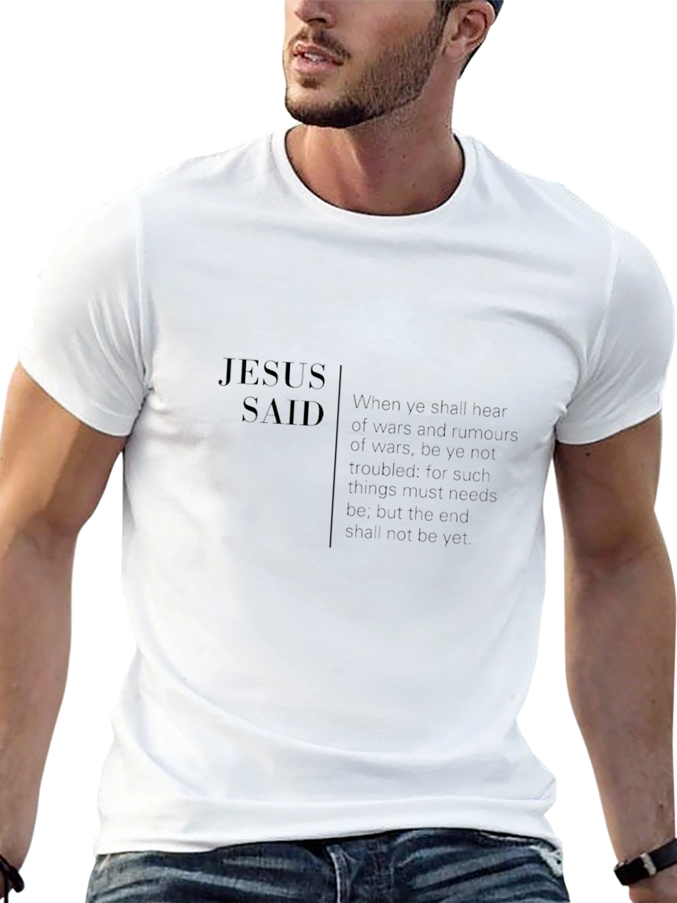 Jesus Said Graphic T-Shirt - Mens Black Tee