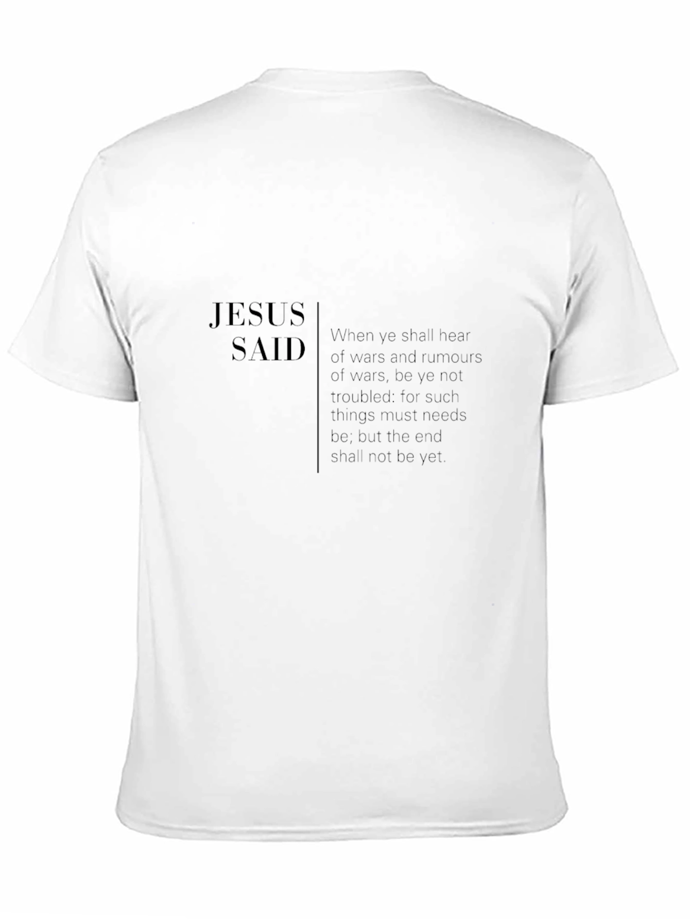 Jesus Said Graphic T-Shirt - Mens Black Tee