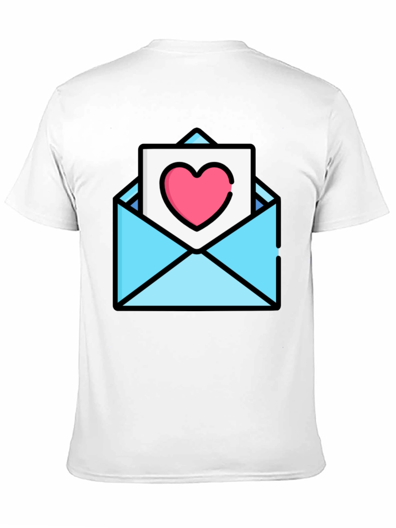 Heart Envelope Graphic Tee - Trendy Love Letter Shirt