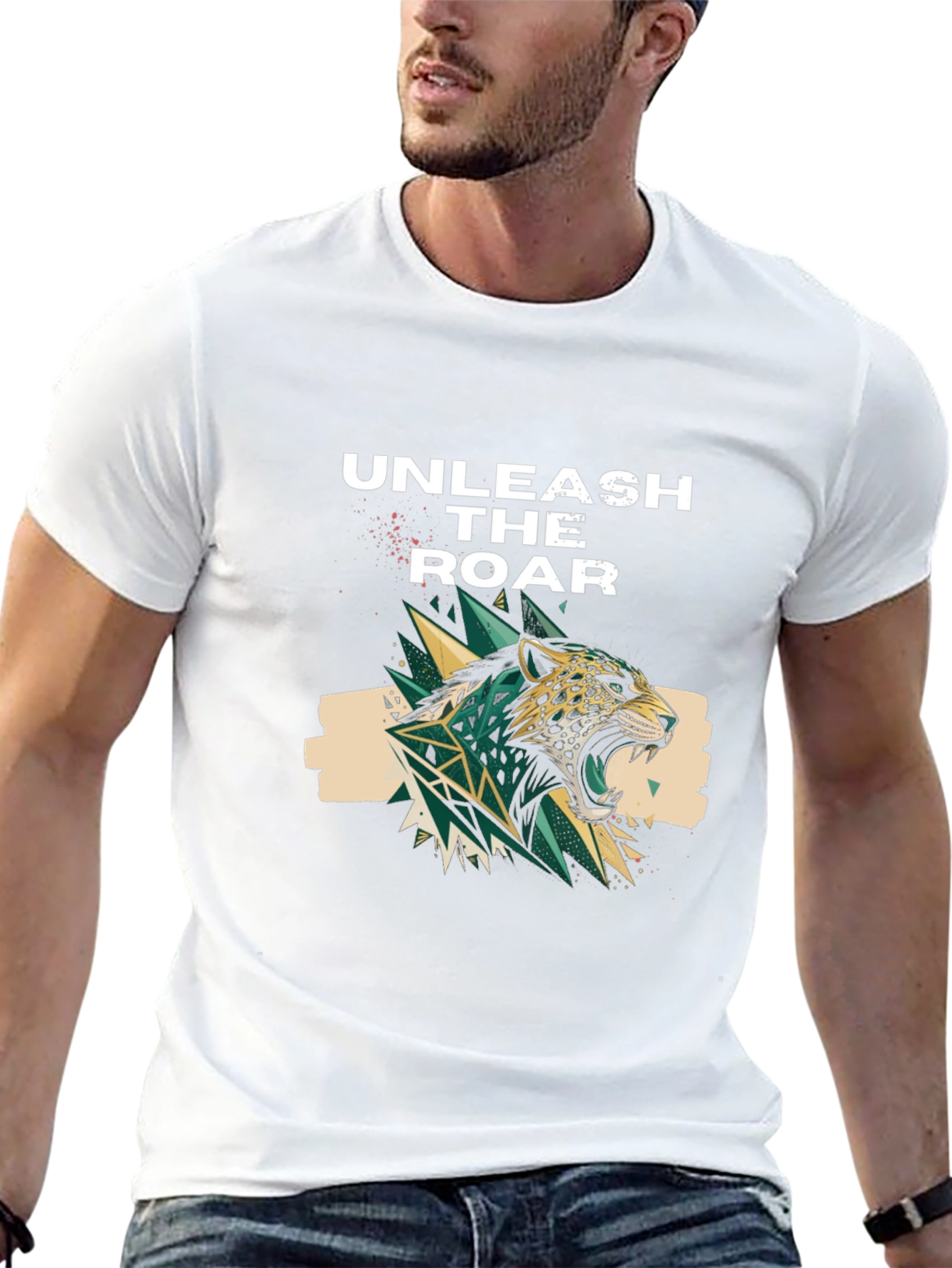 Unleash the Roar Graphic Print T-Shirt
