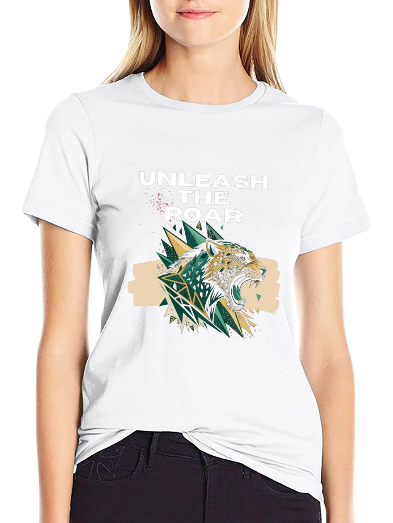 Unleash the Roar Graphic Print T-Shirt