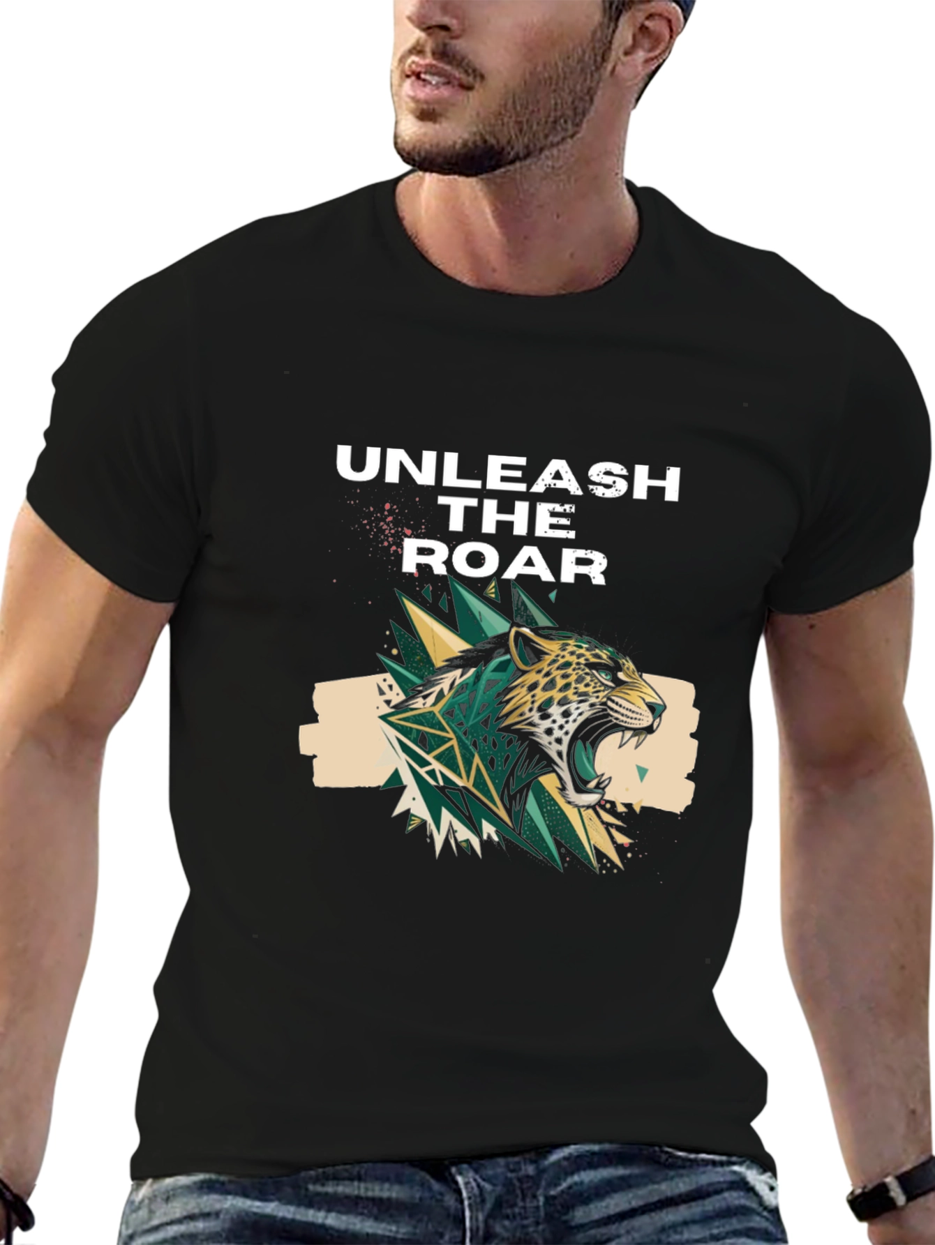 Unleash the Roar Graphic Print T-Shirt