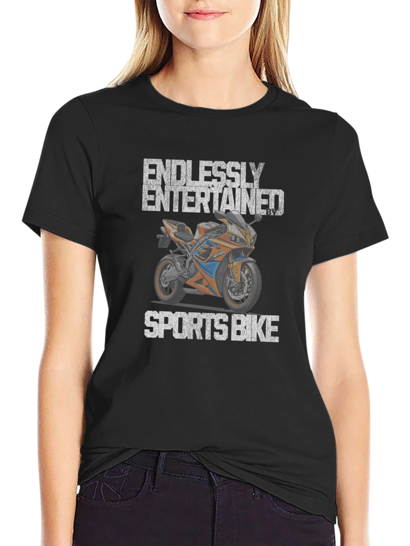 Endlessly Entertained Sports Bike Graphic Tee