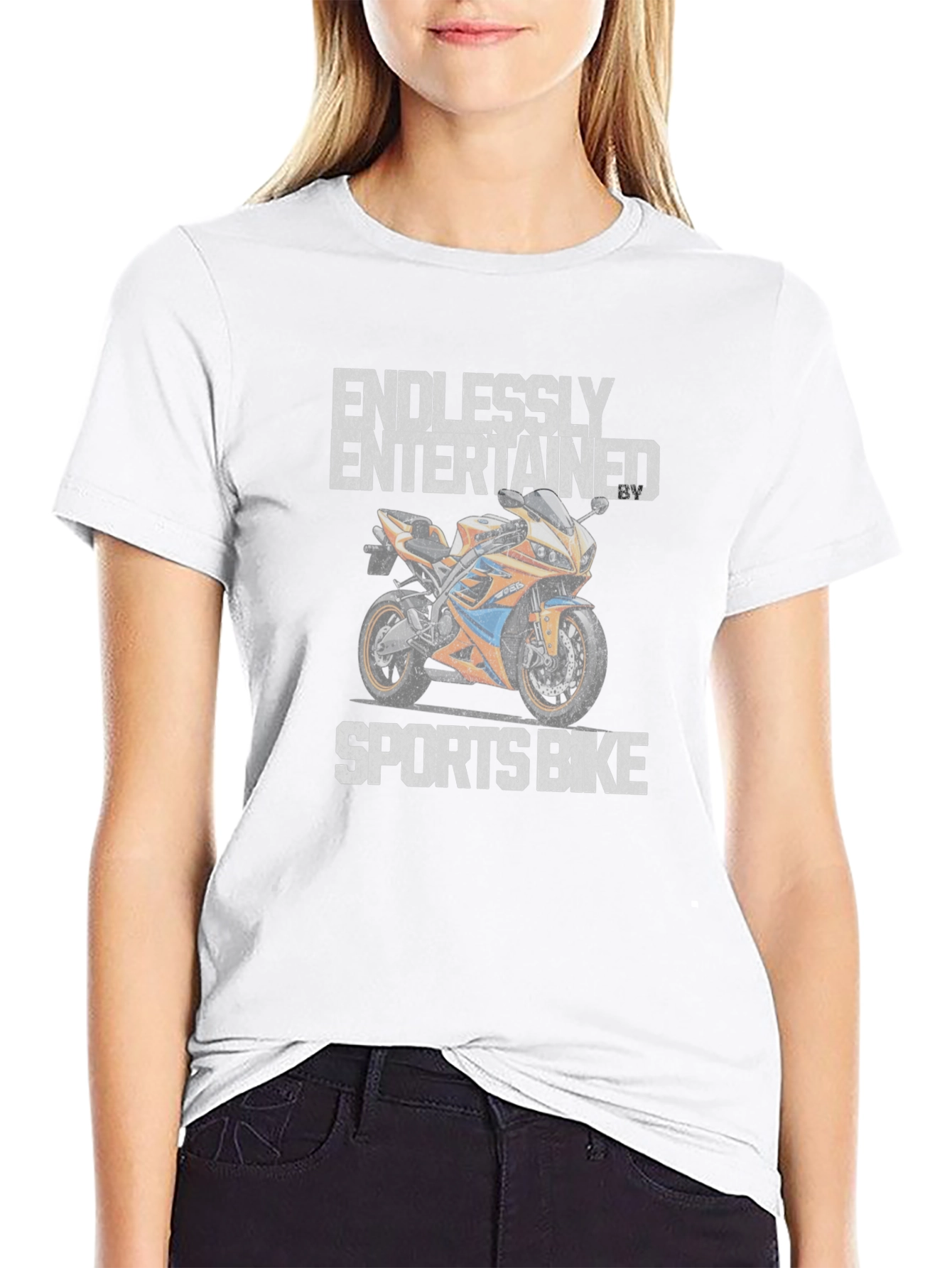 Endlessly Entertained Sports Bike Graphic Tee