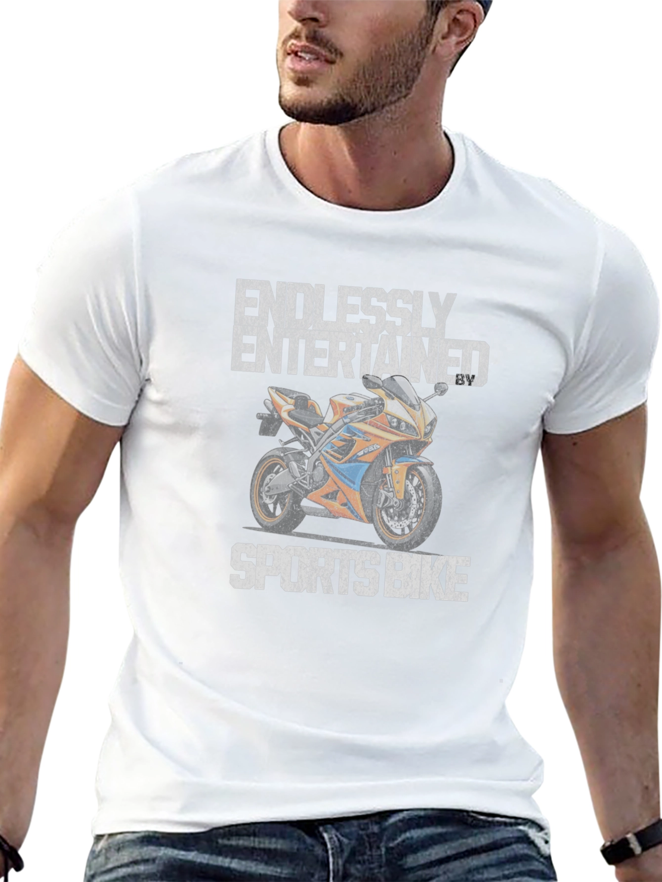 Endlessly Entertained Sports Bike Graphic Tee