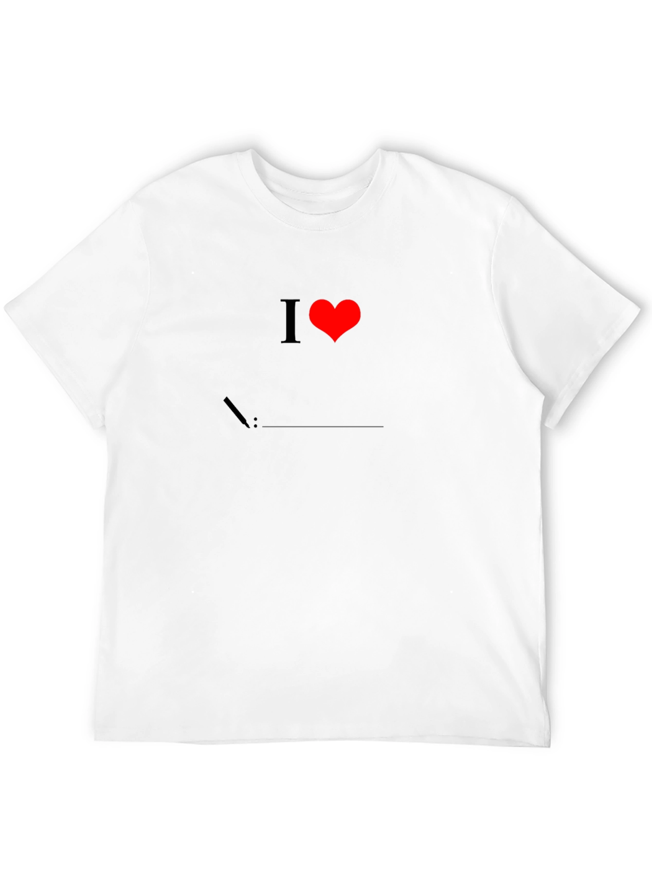 I Love Linux Black T-Shirt