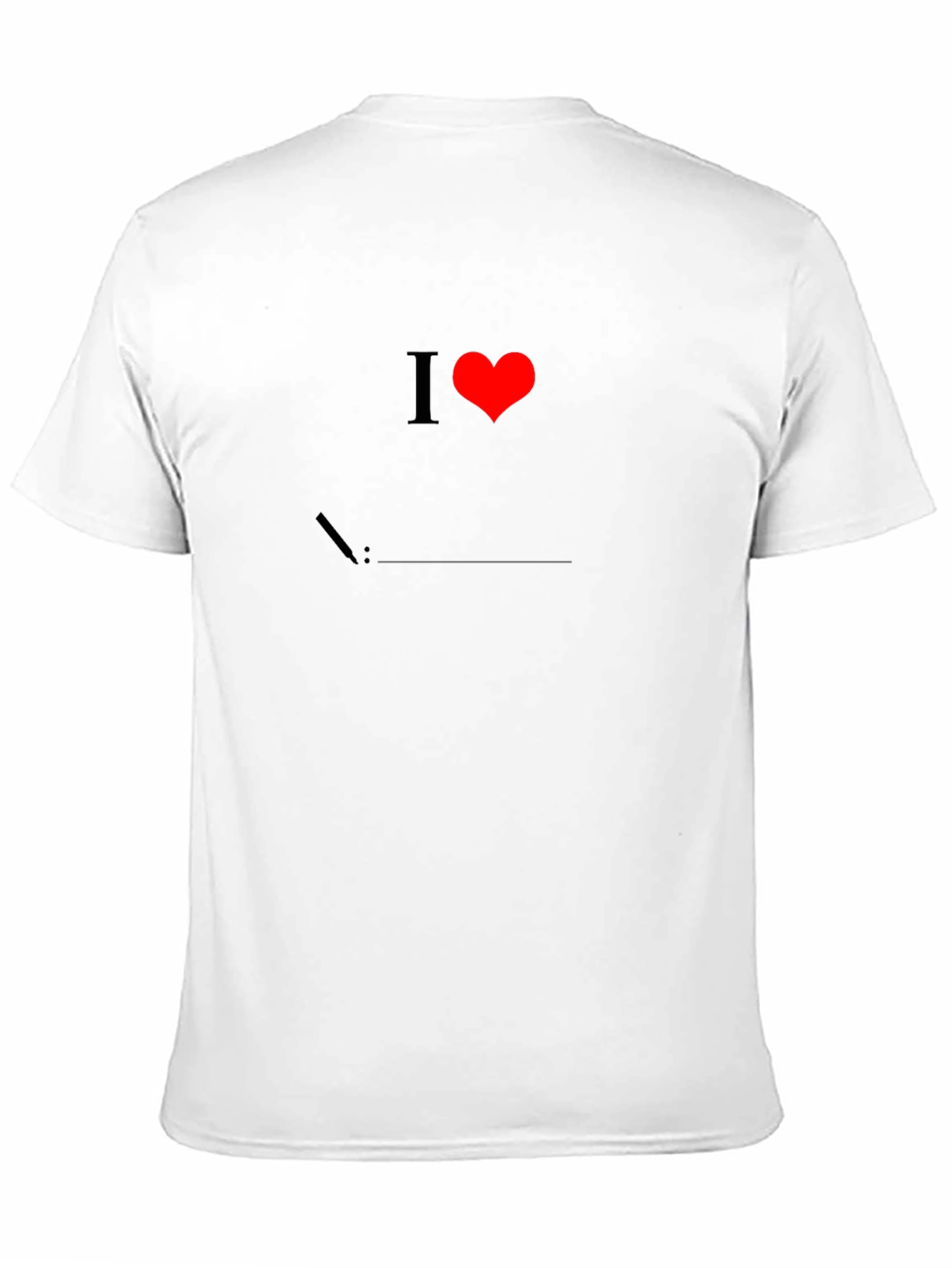 I Love Linux Black T-Shirt