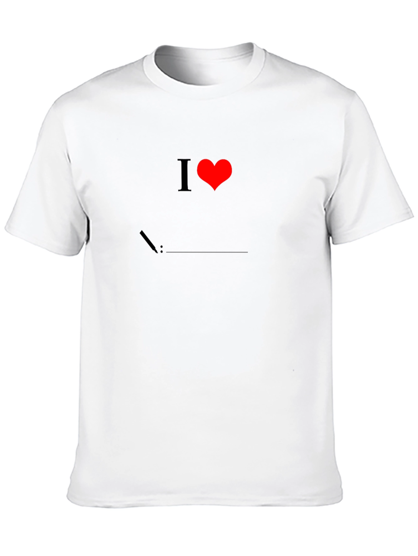 I Love Linux Black T-Shirt