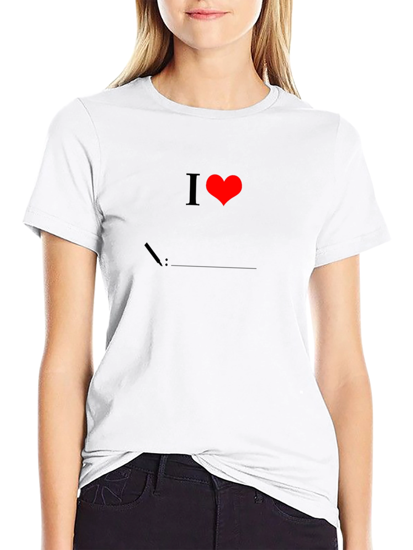 I Love Linux Black T-Shirt