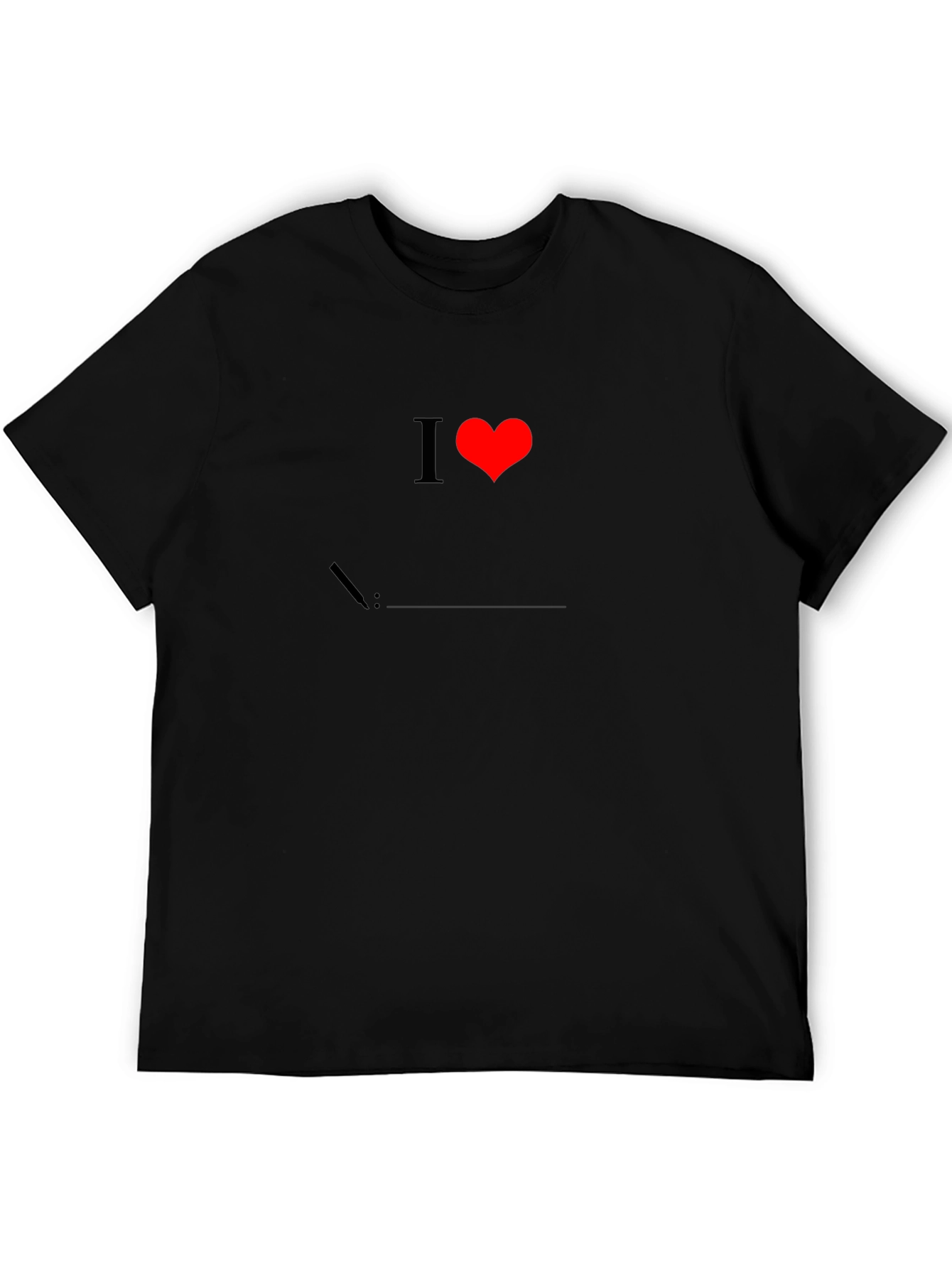 I Love Linux Black T-Shirt