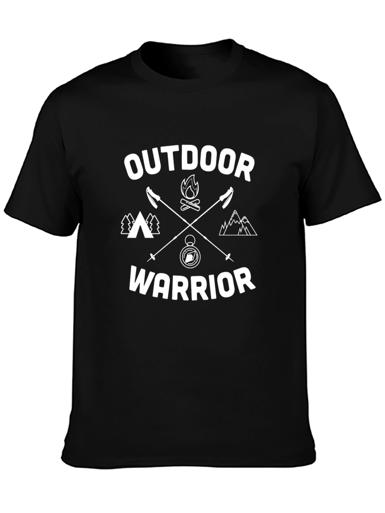 Outdoor Warrior Graphic Tee - Black