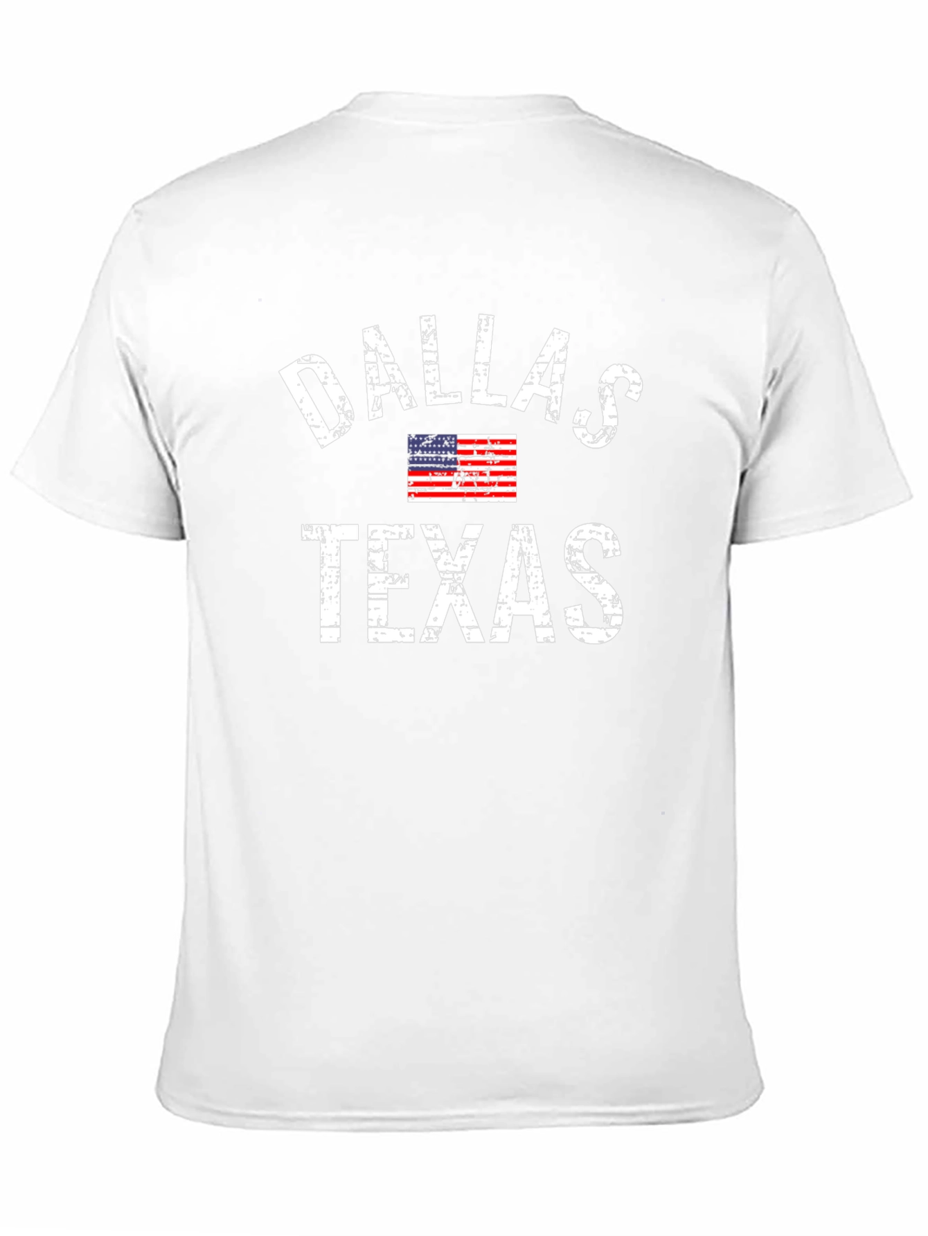 Dallas Texas T-Shirt - Distressed American Flag Design