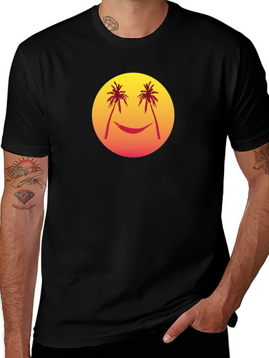 Sunset Palms Hammock Graphic T-Shirt