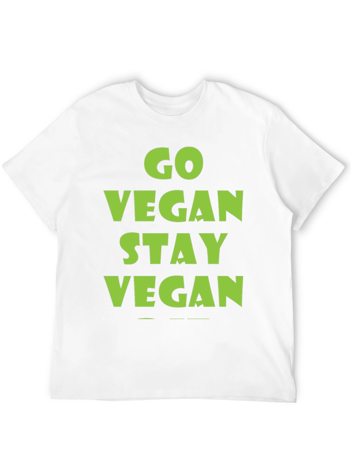 Go Vegan Stay Vegan Black T-Shirt
