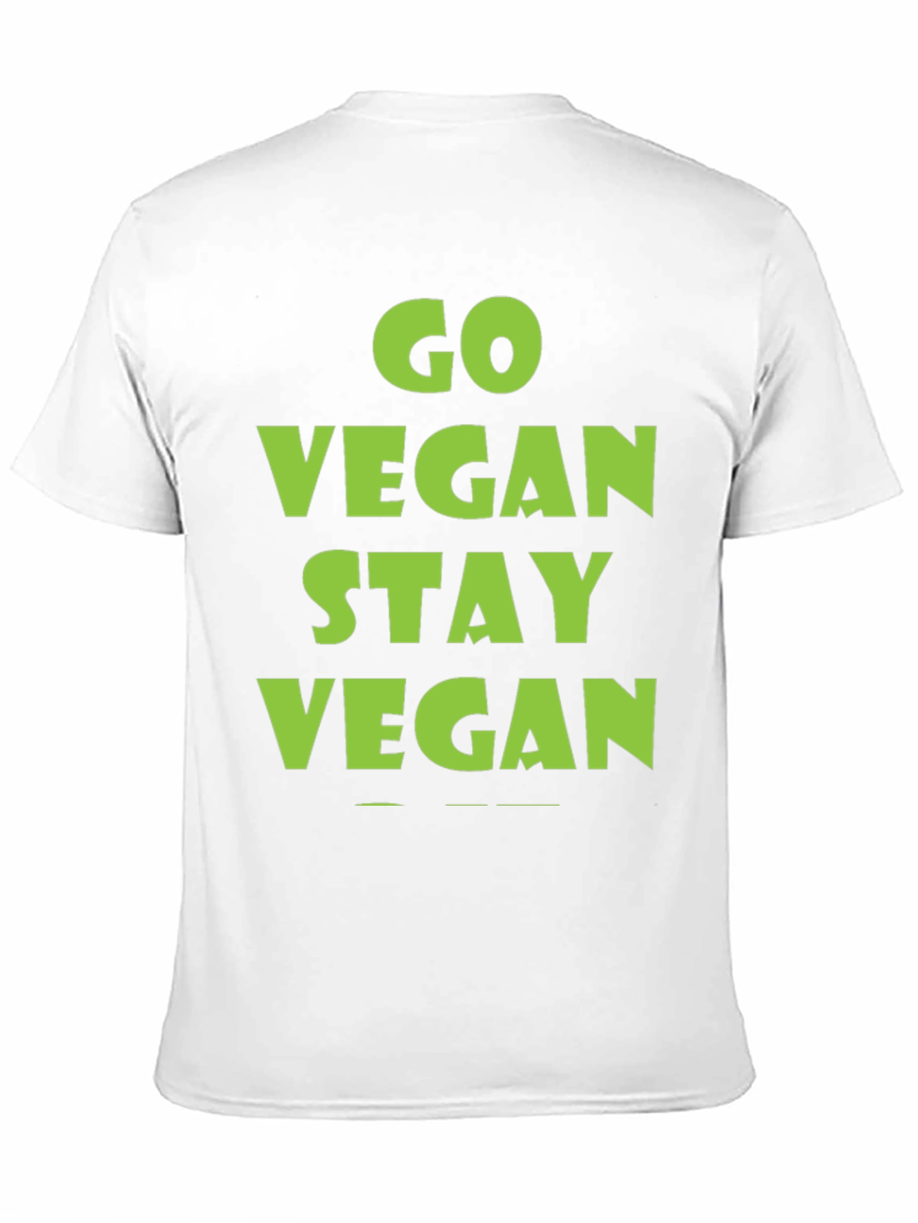 Go Vegan Stay Vegan Black T-Shirt