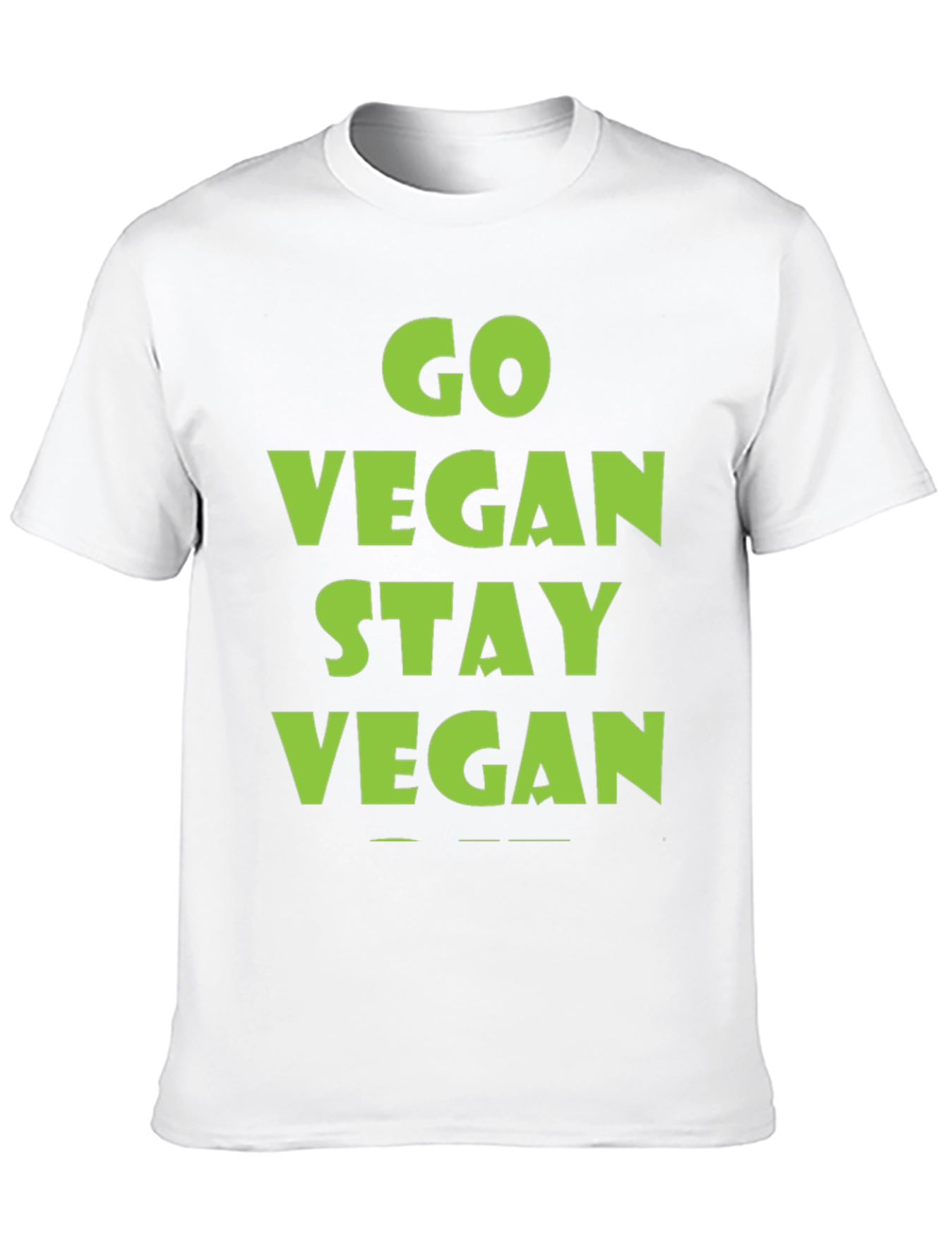 Go Vegan Stay Vegan Black T-Shirt