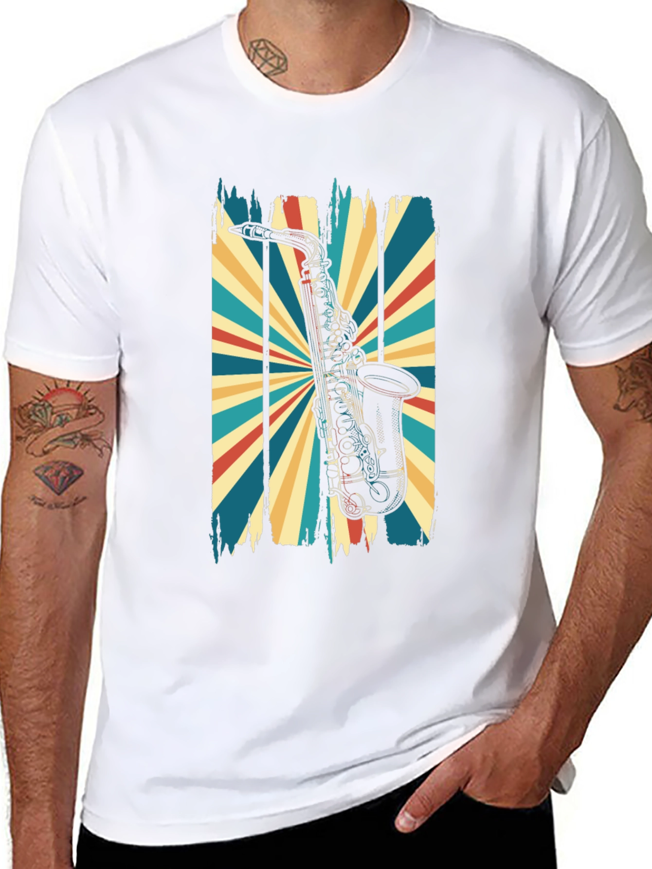 Retro Saxophone T-Shirt