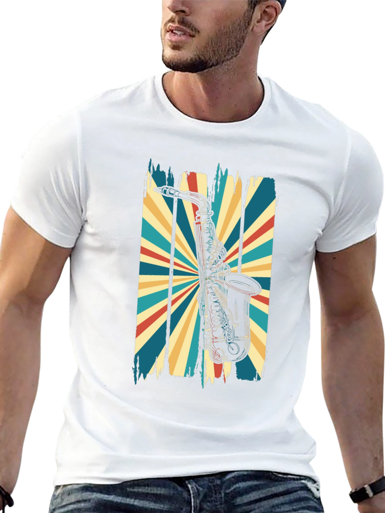 Retro Saxophone T-Shirt