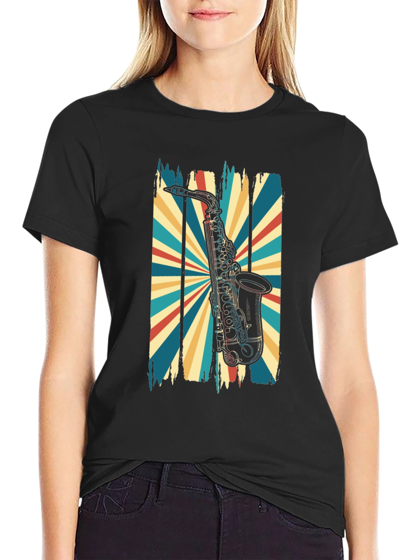 Retro Saxophone T-Shirt