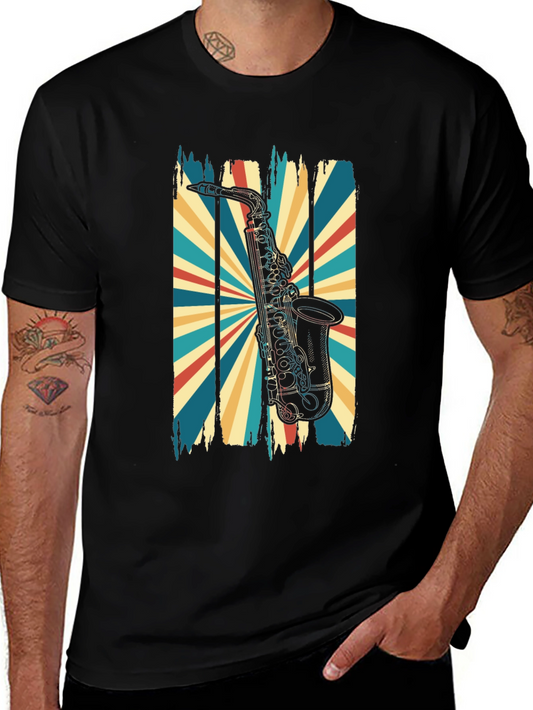 Retro Saxophone T-Shirt