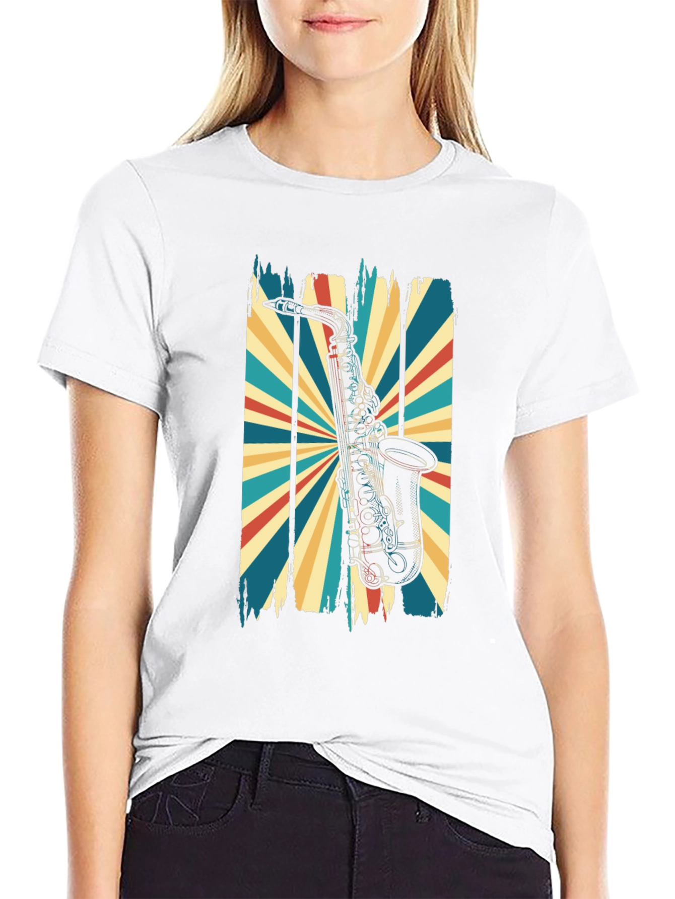 Retro Saxophone T-Shirt