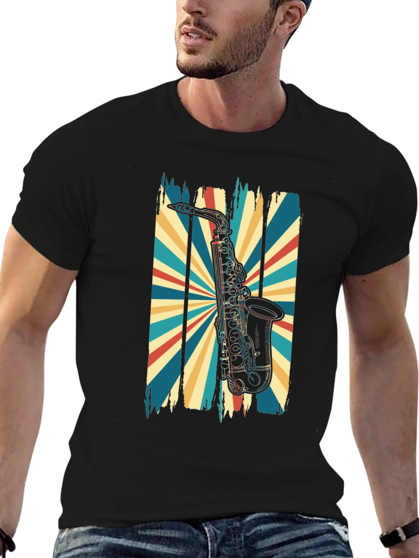 Retro Saxophone T-Shirt