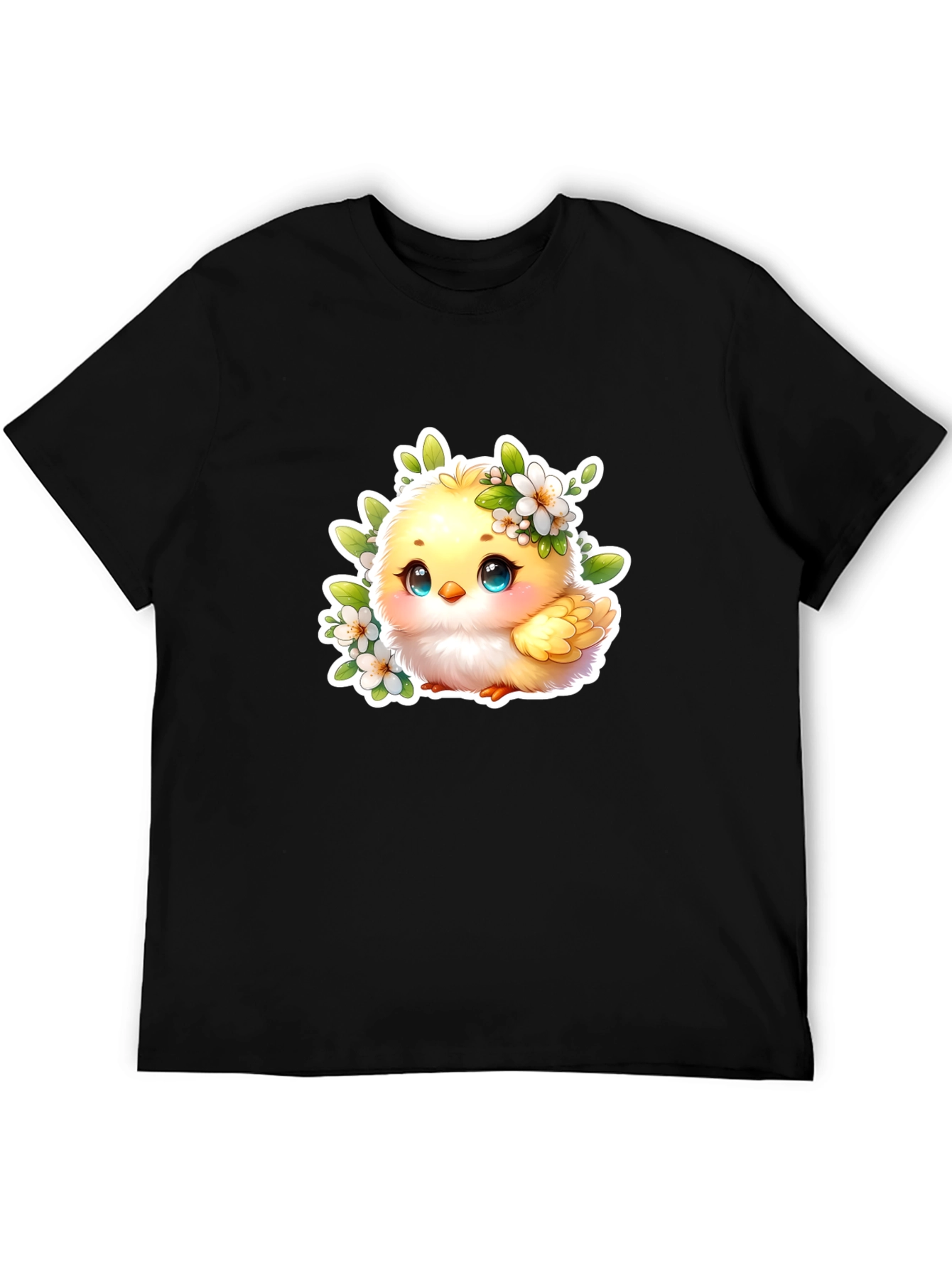 Cute Chick Graphic T-Shirt - Black