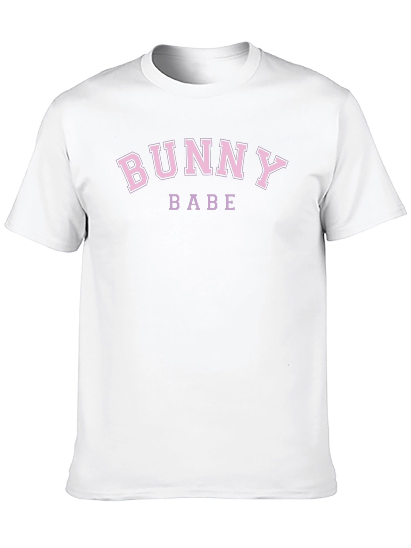 Bunny Babe Graphic Tee - Pink on Black